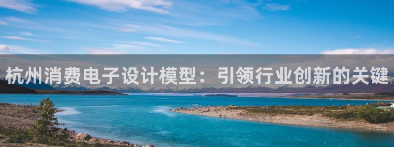 K8凯发·国际官方网站|杭州消费电子设计模型:引领行业创新的关键